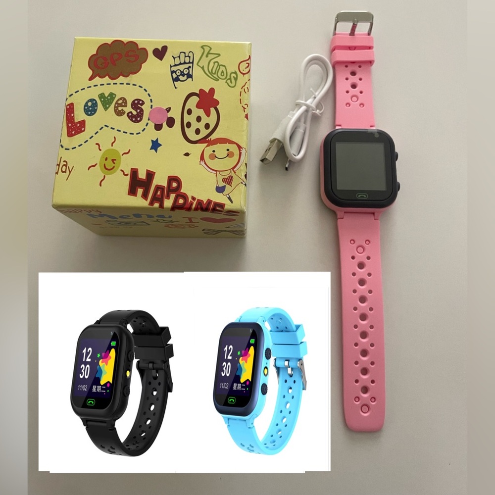 Kids Smart Watch with GPS Tracker, SOS Call, Camera & Games Phone Watch